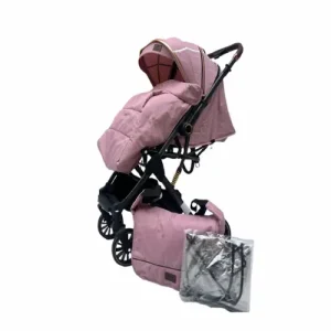 coche para bebe rosado