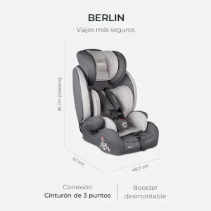 silla de carro para bebe, asiento de coche para niños, seguridad infantil, silla de auto, ISOFIX, grupo 1 2 3, 9 a 36 kg, arnés 5 puntos, protección lateral, viaje seguro con niños, booster infantil, silla homologada ECE R44/04, Carestino (si aplica la marca), silla evolutiva, accesorios de coche.