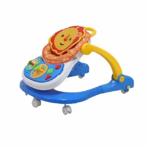 Caminador 4 En 1 Comedor Bebe Azul