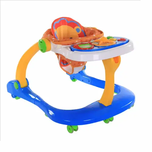 Caminador 4 En 1 Comedor Bebe Azul