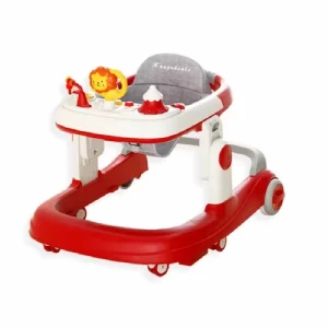 Caminador de bebe, andador Kidshop, caminador 3 en 1, andador con música y luces, primeros pasos, caminador León, andador ajustable 5 alturas, caminador con plegado compacto, Kidshop 6 meses, andadera para bebé, desarrollo motor, seguridad infantil, bandeja comedor bebé, andador con llantas de silicona, juguetes de desarrollo.